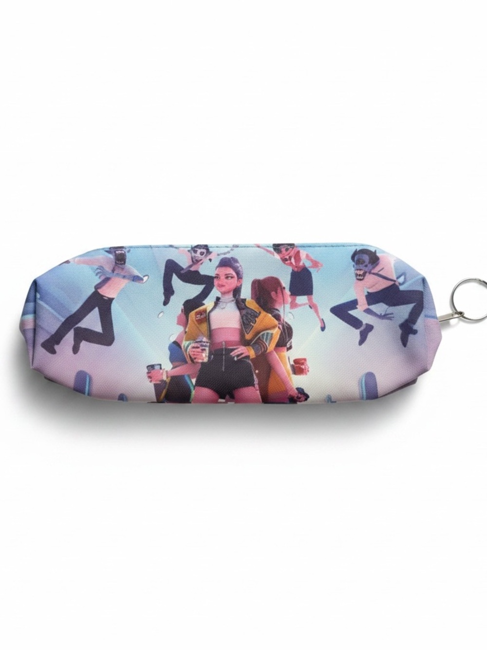 New K-Pop Demon Hunters Huntrix Saja‎ Boys Themed Pencil Case Pouch Keychain